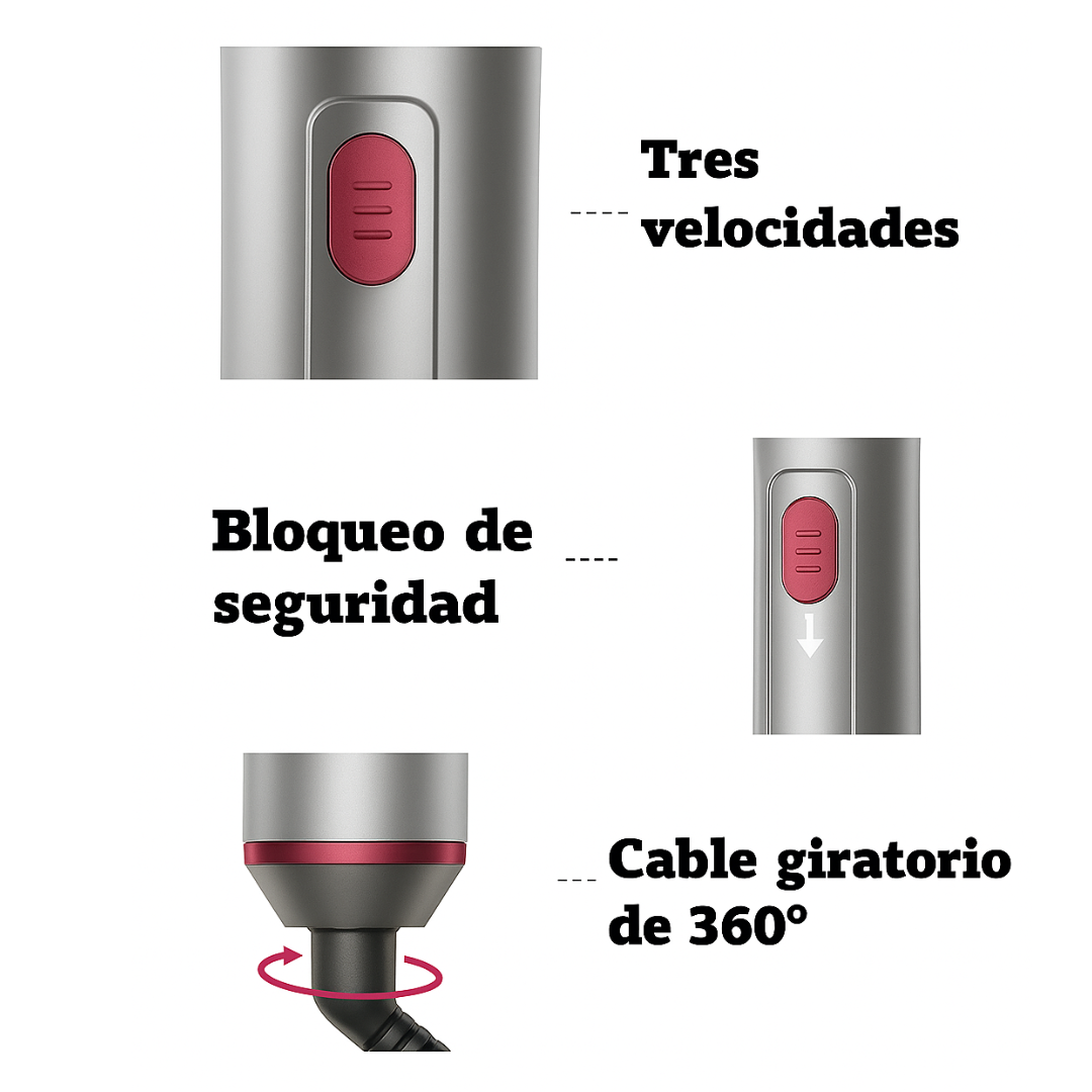 AirStyler 5 en 1 : Alisado, Rizado y Brillo Natural✨