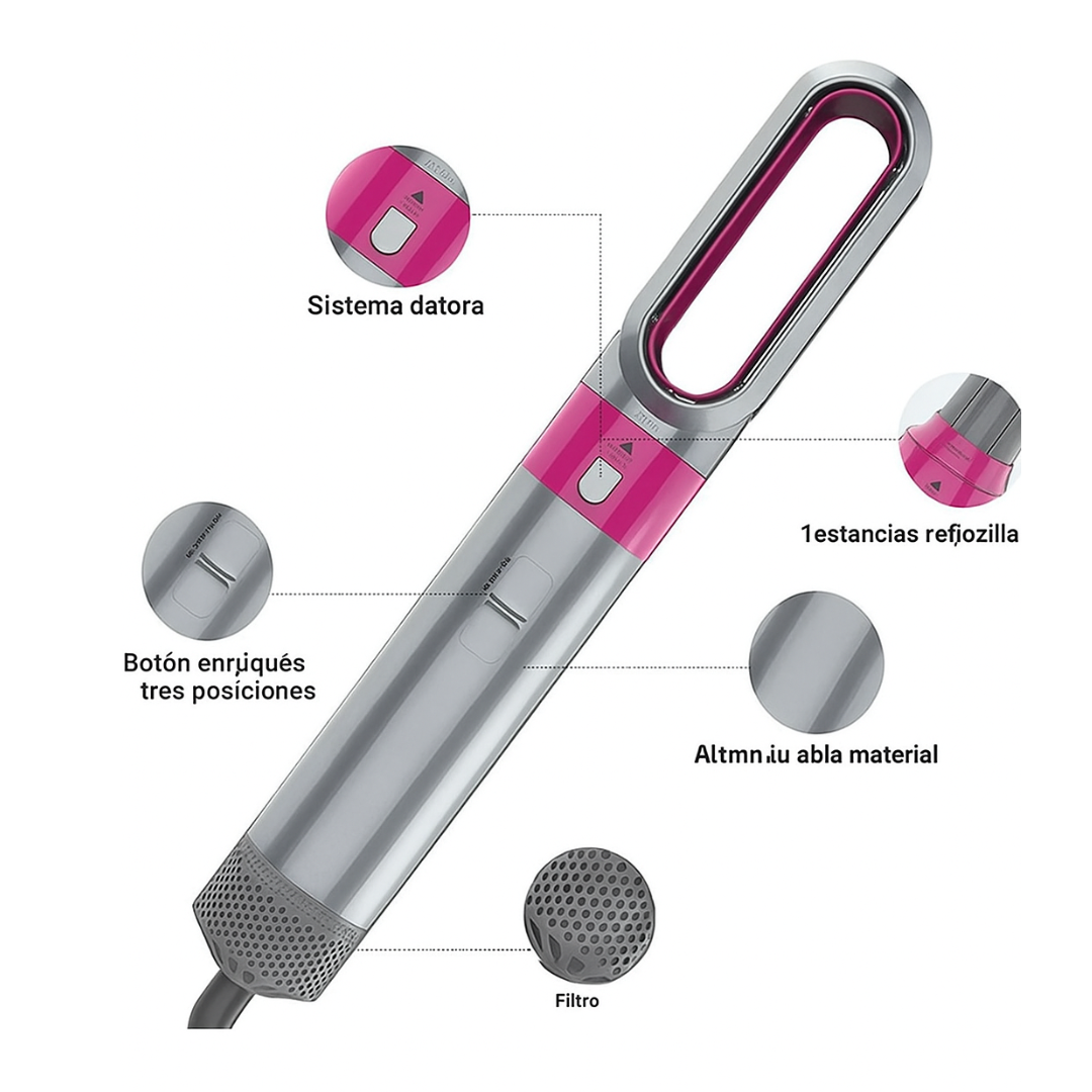 AirStyler 5 en 1 : Alisado, Rizado y Brillo Natural✨