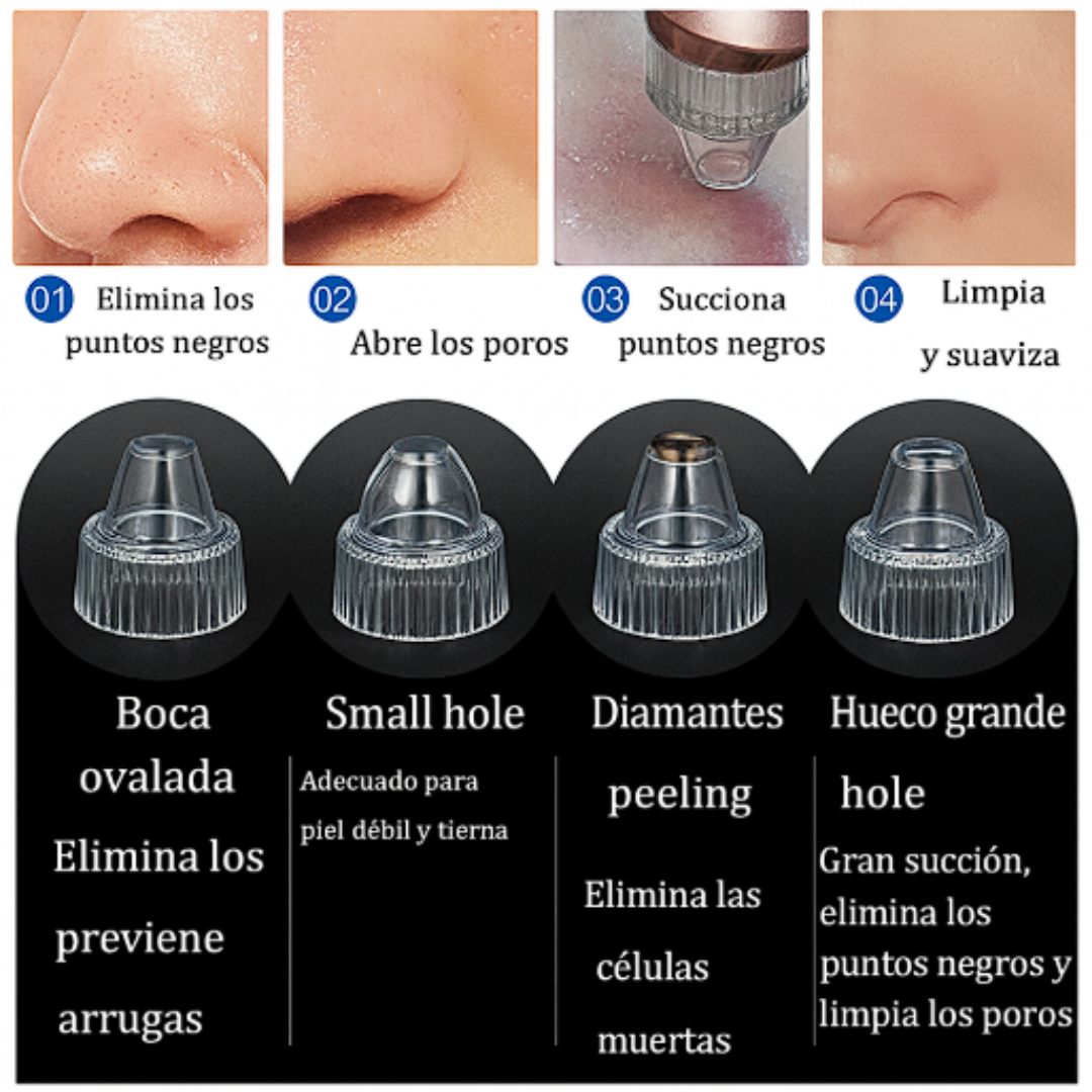 PureSkin Extractor de granos y puntos negreos, un solo resultado: piel radiante✨